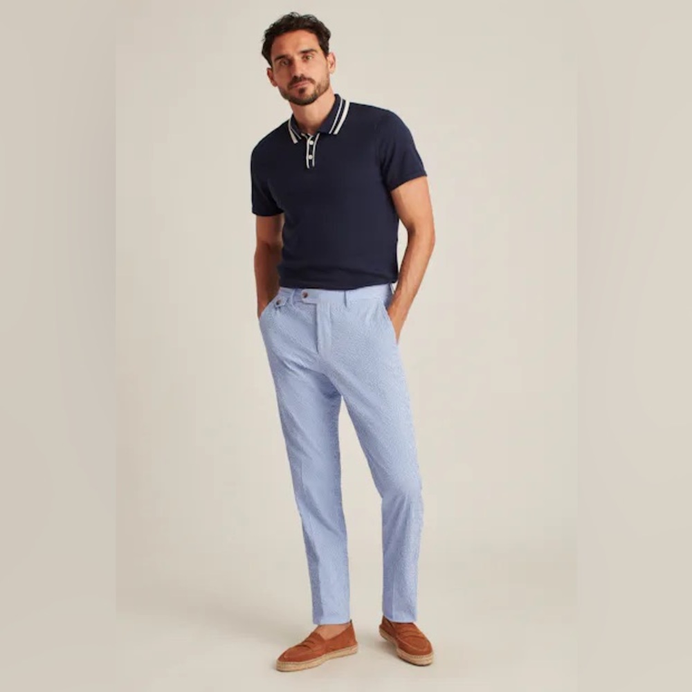 Bonobos Light Blue Dress Pants for Men
